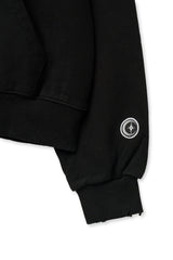 ov damage hood zip up (black)