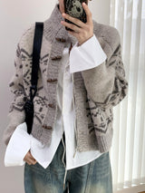 Rage Toggle Nordic Knit Cardigan