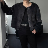 MG mink puffer tweed reversible jacket (2 colors)