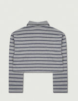 ローストライプクロップT[gray]