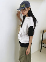 Is All Vintage Lettering Denim Camp Cap