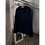 [S/S] Deep muscle henry neck knit sleeves(3color)