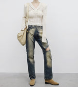 Jedney V-neck button knitwear