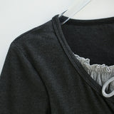 Sora Layered Button Top