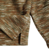 Marble Stripe Collar Tee (brown)