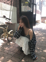 Litting Lace Cap Ribbed Sleeveless