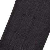Indian double knee denim pants / Maroon black