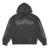Destroyer Pigment Washed Oversized Hoodie Charcoal