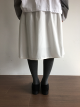 Blanc frill hem midi skirt (2color)