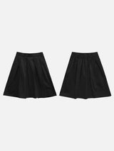 Classic Pintuck Flare Skirt (1c)