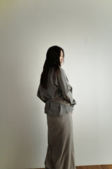 Raglan pigment long sleeve, Grey
