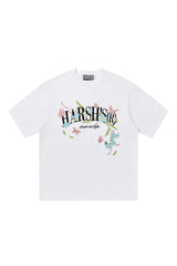 バタフライローズエンブロイダードロゴTシャツ
