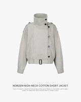 [ORIGINAL] Norden High-Neck Cotton Short Jacket