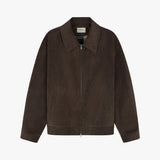 Stranger Regular Fit Corduroy Bomber Jacket (Brown)