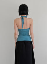 Ariel Studded Halter Top