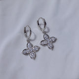 Luna Blossom Huggies Piercing - Silver color