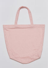 Mesh Floral Shoulder Bag_Baby Pink