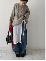 Rolling Cable Overfit Knit