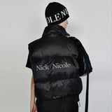 NICOLE SIGNATURE PADDING VEST_CHARCOAL