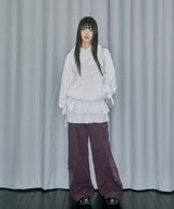Angel Layered Skirt Hood T-shirt - OFF WHITE