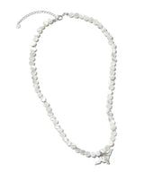 925 Silver パールコインネックレス_Pearl White