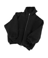(unisex) オーバーフィットパディットフードジップアップ