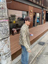No.1687 B regular check SHIRT (3color)