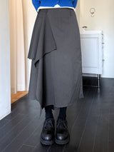 DIAGONAL WRAP SKIRT