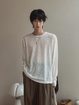 Kir Rib See-Through Long Sleeve