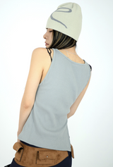 side slit boat sleeveless(3color)