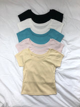 ポイトワンオフショルダー半袖Tシャツ
