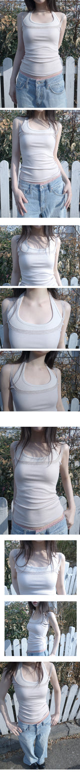 mew lace sleeveless