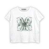 Flower D Logo T-shirt_White