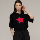 [UNISEX] Paint Star Smile Short-Sleeved T-shirt