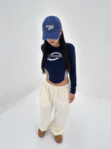 (UNISEX) DOUBLE-LINE STRING WIDE LOOSE-FIT FLEECE TRAINING PANTS - 6 COLOR