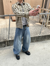 No.1688 ファイアマンバックルカーブドデニムパンツ