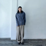 Washed Balloon Wide Trousers