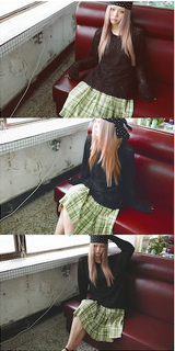 Star Square Scarf (black)
