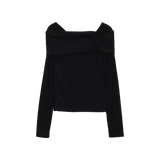 EDGE OFF-SHOULDER T-SHIRT