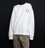 BBD Leopard Classic Smile Logo Sweatshirt (White)
