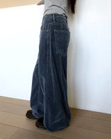 Bellan Velvet Curved Denim Pants