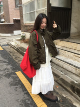 Dazney レースフリルロングスカート