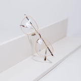 Knouun Round titanium glasses CODE. 102. F Rose Gold