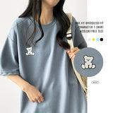 ホワイトベアエンブロイダードショートスリーブTシャツ
