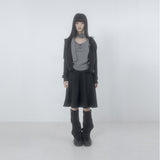 Check 3-way shirring top