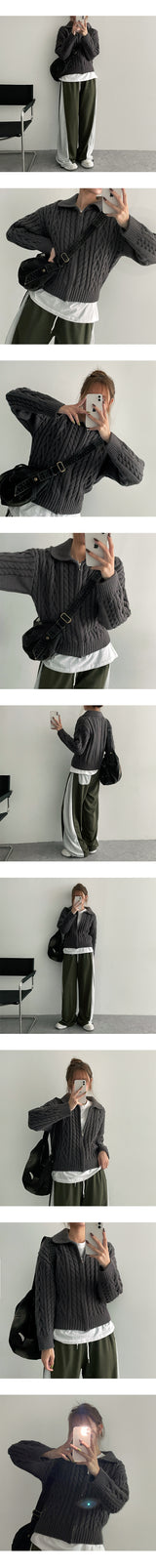 Doble Side Coloring Wide Sweatpants