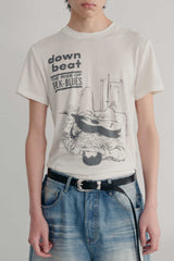 テンセルウールグラフィックTシャツ