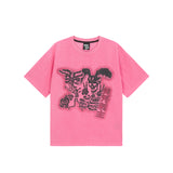 スキニーフレンドピグメントTシャツ ピンク