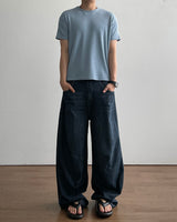 Mood Dark Blue Linen Pants