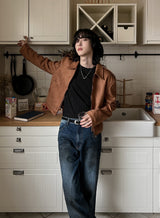 Clun Epaulette Suede Jacket